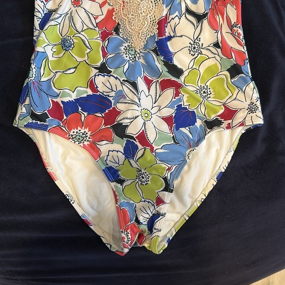 Anthropologie Allihop Lace Front One Piece Swim - Picture 3 of 6